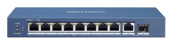 Hikvision DS-3E0510P-E 8 Port Gigabit PoE Switch