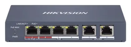 Hikvision DS-3E1106HP-EI 4 Port Fast Ethernet Smart PoE Switch