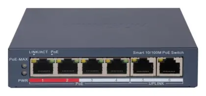 Hikvision DS-3E1106P-EI 4 Port Fast Ethernet Smart PoE Switch