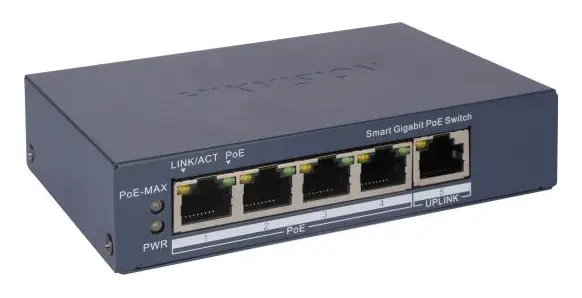 Hikvision DS-3E1505P-EI(C) 4 Port Gigabit PoE Switch — görsel 3