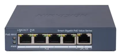 Hikvision DS-3E1505P-EI/M HOT 4 Port Gigabit Smart PoE Switch
