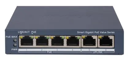 Hikvision DS-3E1506P-EI/M 4 Port Gigabit Smart PoE Switch