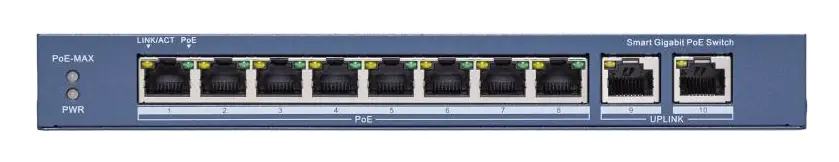 Hikvision DS-3E1510P-EI(C) 8 Port Gigabit PoE Switch — görsel 2