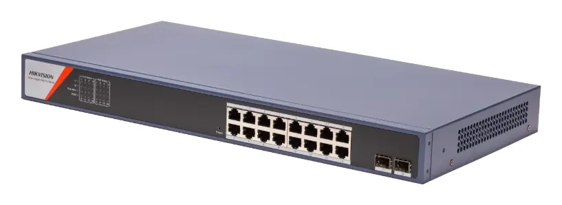 Hikvision DS-3E1518P-SI-16P2F 16 Port Gigabit Smart PoE Switch