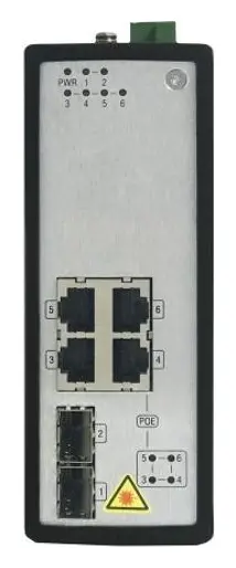 Hikvision DS-3T0506P 4 Port Gigabit PoE Endüstriyel Switch