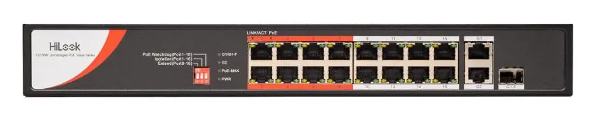 HiLook NS-0318P-130(C) 16 Port PoE Switch — görsel 2