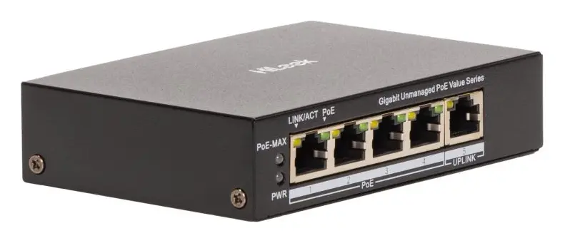 HiLook NS-0505P-45(B) 4 Port Gigabit PoE Switch — görsel 3