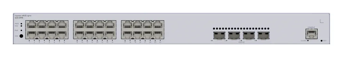 Huawei S220-24P4X 24 Port Gigabit 4x10G SFP+ PoE+ PoE Switch — görsel 2