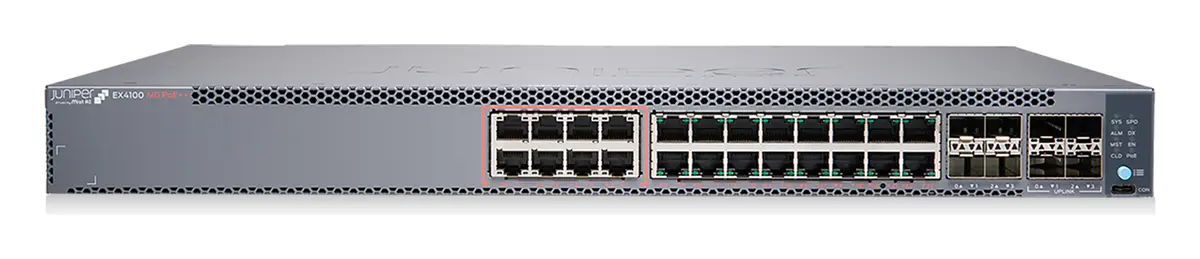 Juniper EX4100-24T-DC 24 Port 4x10G Uplink DC Yönetilebilir Switch — görsel 2
