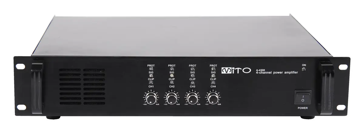 Mito A 4300P 4x300W 100V Power Amfi — görsel 2