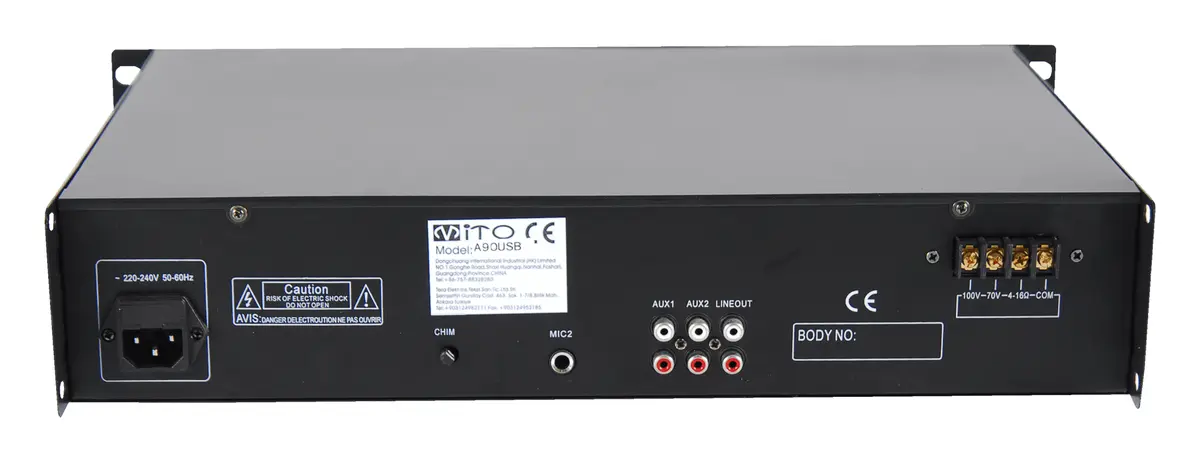 Mito A90 USB 110W 100V Mikser Amfi — görsel 4