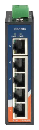 ORing IES-150B 5FE Ethernet Switch, Mini Endüstriyel Yönetilemez Switch — görsel 2