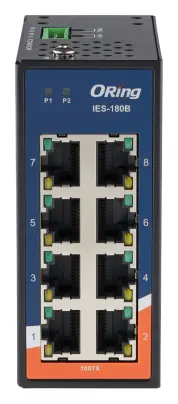 ORing IES-180B 8FE Ethernet Switch, Mini Endüstriyel Yönetilemez Switch — görsel 2