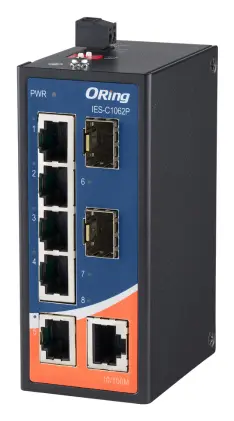 ORing IES-C1062P-L 6FE + 2 SFP Cost-effective Endüstriyel Yönetilemez Switch