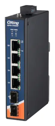 ORing IGPS-C1042GP 4GE PoE + 2G SFP Cost-effective Ethernet Switch, IEEE 802.3af/at Endüstriyel Yönetilemez PoE Switch