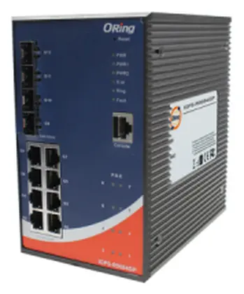 ORing IGPS-R9084GP 8GE PoE + 4G SFP L3 Ethernet Switch, IEEE 802.3af/at Endüstriyel Yönetilebilir PoE Switch