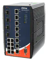 ORing IGPS-RX884GTP+ 8GE + 8GE PoE + 4 1G/10G SFP L3 Ethernet Switch, IEEE 802.3af/at Endüstriyel Yönetilebilir PoE Switch