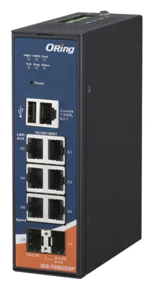 ORing IGS-T9062DGP 8 Port TSN Endüstriyel Yönetilebilir Switch