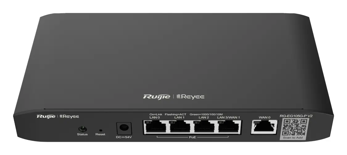 Reyee RG-EG105G-P V2 5 Port Gigabit PoE+ Bulut Yönetimli Router — görsel 2