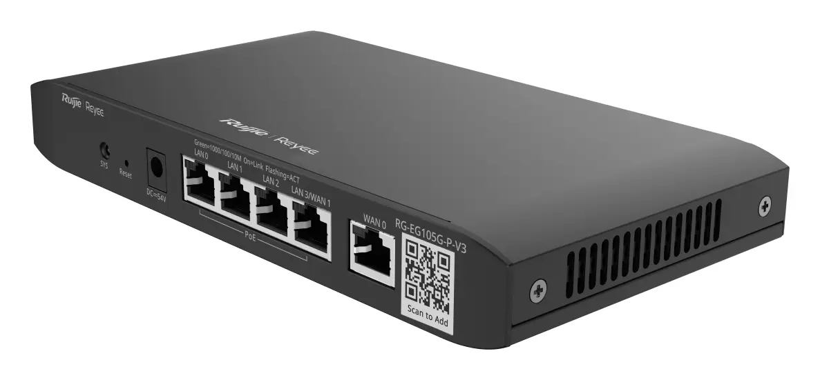 Reyee RG-EG105G-P-V3 5 Port Gigabit PoE+ Bulut Yönetimli Router — görsel 3