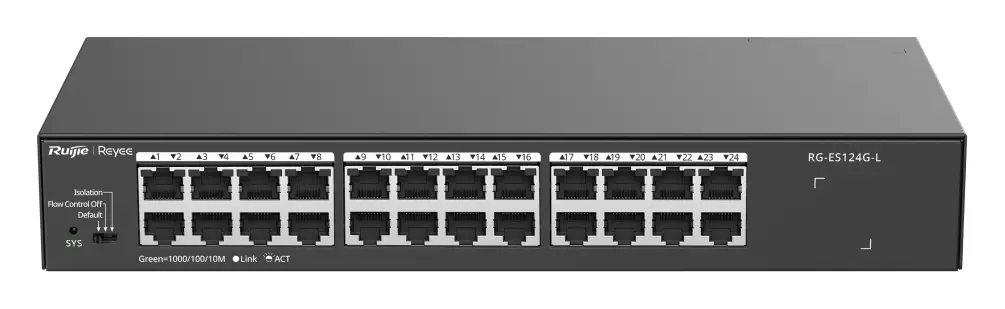 Reyee RG-ES124G-L 24 Port Gigabit Yönetilemez Switch görsel 2