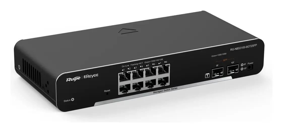Reyee RG-NBS3100-8GT2SFP 8 Port Gigabit 2×SFP Yönetilebilir Switch görsel 3