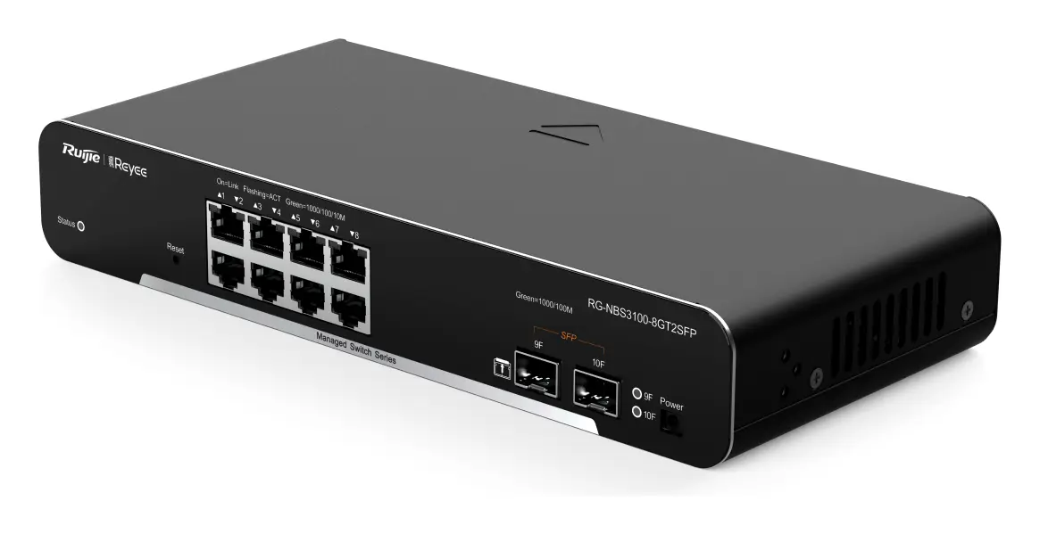 Reyee RG-NBS3100-8GT2SFP 8 Port Gigabit 2×SFP Yönetilebilir Switch görsel 4