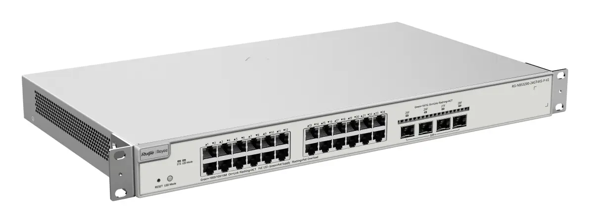 Reyee RG-NBS3200-24GT4XS-P-V2 24 Port Gigabit PoE+ 4×10G SFP+ L2+ Yönetilebilir Switch görsel 5