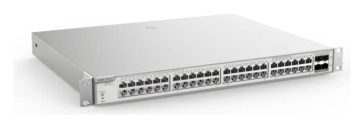 Reyee RG-NBS3200-48GT4XS-P 48 Port Gigabit PoE+ 4×10G SFP+ L2+ Yönetilebilir Switch — görsel 3