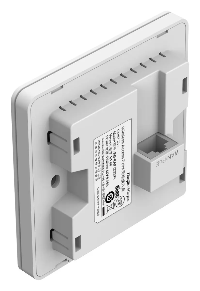 Reyee RG-RAP1200(F) Wi-Fi 5 Çift Bant Duvar Tipi Access Point görsel 4