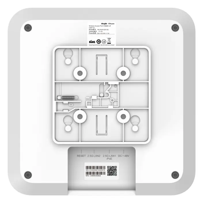 Reyee RG-RAP2260(H) Wi-Fi 6 AX6000 Çift Bant Tavan Tipi Access Point — görsel 4