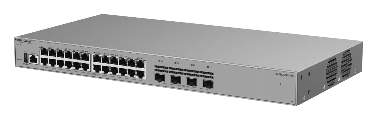 Ruijie RG-CS62-24GT4XS 24 Port Gigabit 4×10G SFP+ L3 Yönetilebilir Switch görsel 4
