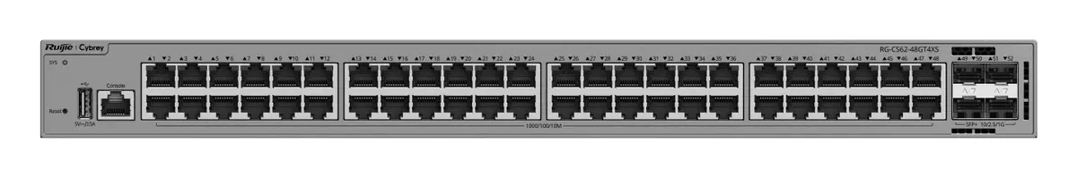 Ruijie RG-CS62-48GT4XS 48 Port Gigabit 4×10G SFP+ L3 Yönetilebilir Switch görsel 2
