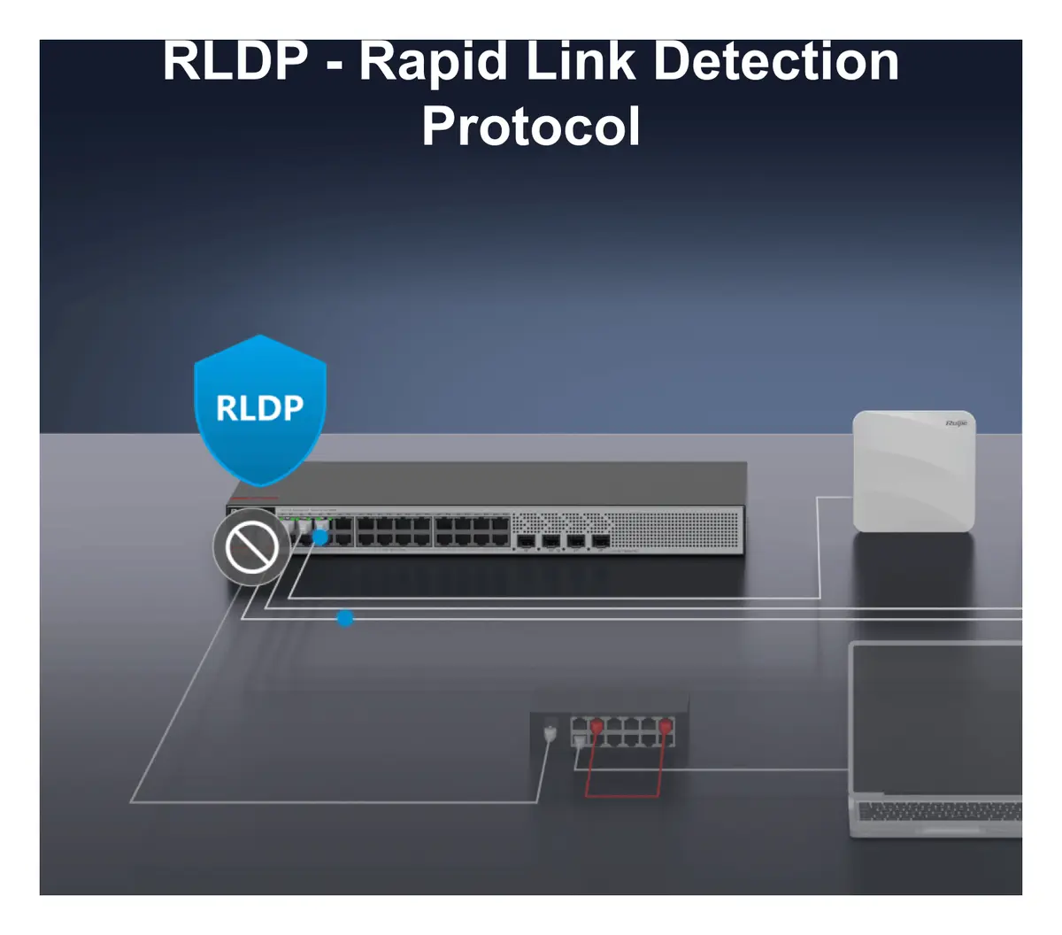 Ruijie RG-S2915-24GT4MS-P-L 24 Port Gigabit PoE+ 4×2.5G SFP L2+ Yönetilebilir Switch görsel 5
