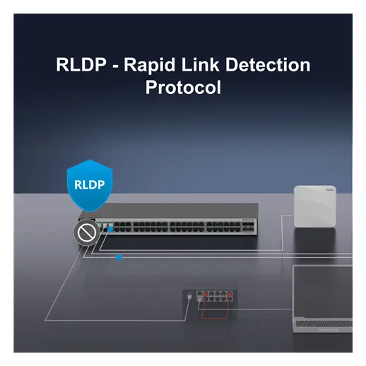 Ruijie RG-S2915-48GT4MS-L 48 Port Gigabit 4×2.5G SFP L2+ Yönetilebilir Switch görsel 5