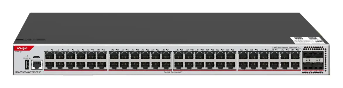 Ruijie RG-S5350-48GT4SFP-E 48 Port Gigabit 4×SFP L3 Yönetilebilir Switch