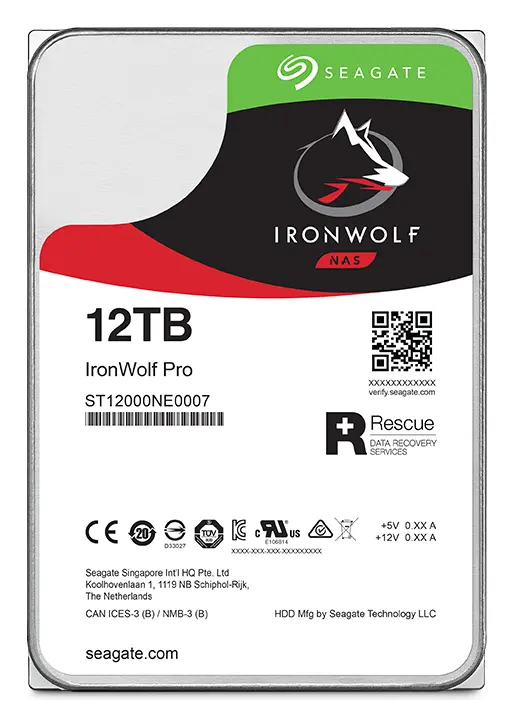 Seagate IronWolf Pro 12TB 3.5" SATA NAS Diski (ST12000NT001) görsel 4