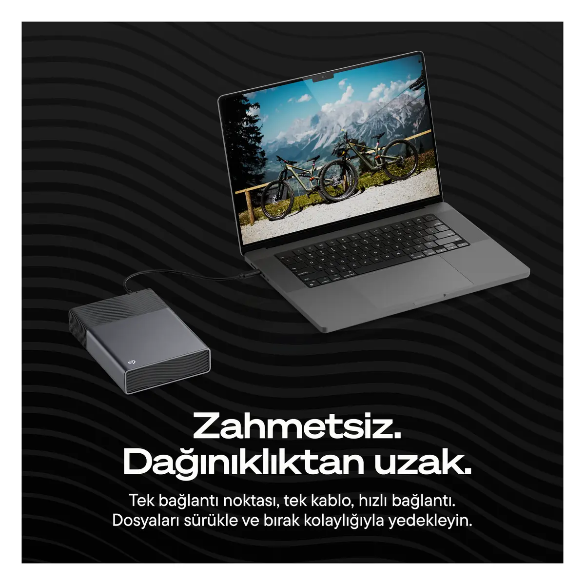 Seagate One Touch Desktop 8TB Uzay Grisi Harici Disk (STNB8000400) görsel 2