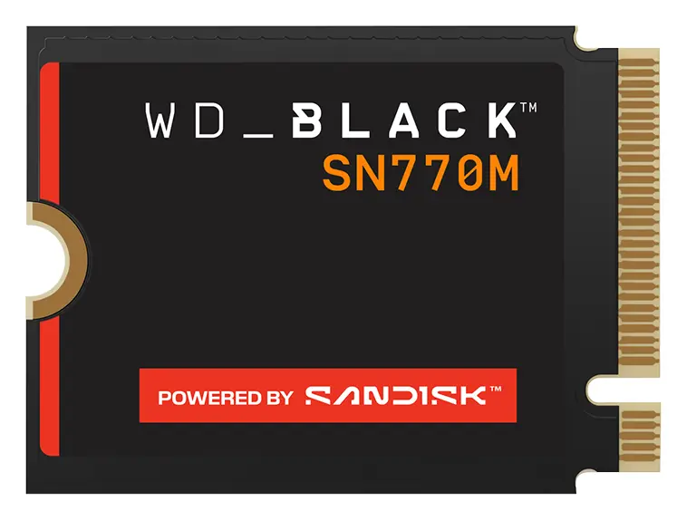 WD_BLACK SN770M 500GB M.2 2230 NVMe PCIe Gen4 SSD (WDBDNH5000ABK-WRSN)