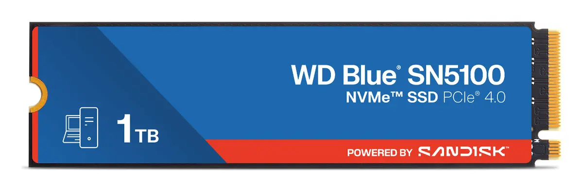 WD Blue SN5100 1TB M.2 2280 NVMe SSD (WDS100T5B0E)