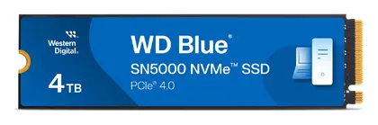 WD Blue SN5000 4TB M.2 2280 NVMe PCIe Gen4 SSD (WDS400T4B0E)
